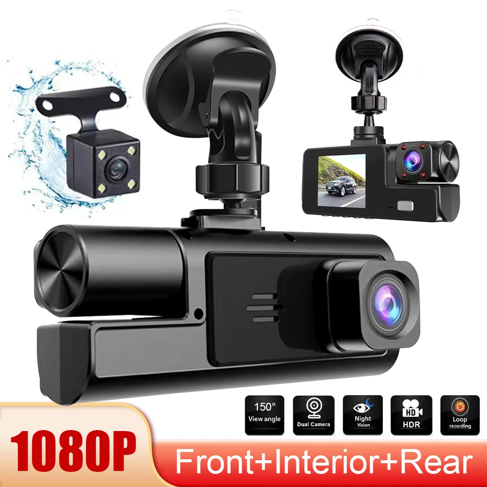 1080P HD Car Driving Recorder 3 Cameras DVR Driving Recorder Infrared Night Vision Surveillance Video Recorder Car Accessories
1080P HD Car Driving Recorder 3 Cameras DVR Driving Recorder Infrared Night Vision Surveillance Video Recorder Car Accessories