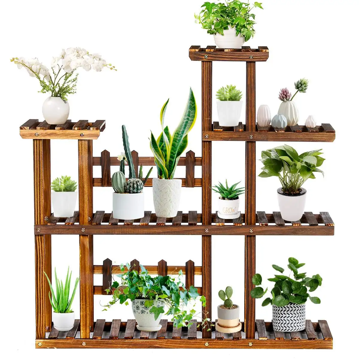 7 Layers Multi-tiers Flower Plant Holder Stand Rack Wooden Plant Stand Balcony Garden Flower Plant stand Bonsai Display Shelf
7 Layers Multi-tiers Flower Plant Holder Stand Rack Wooden Plant Stand Balcony Garden Flower Plant stand Bonsai Display Shelf