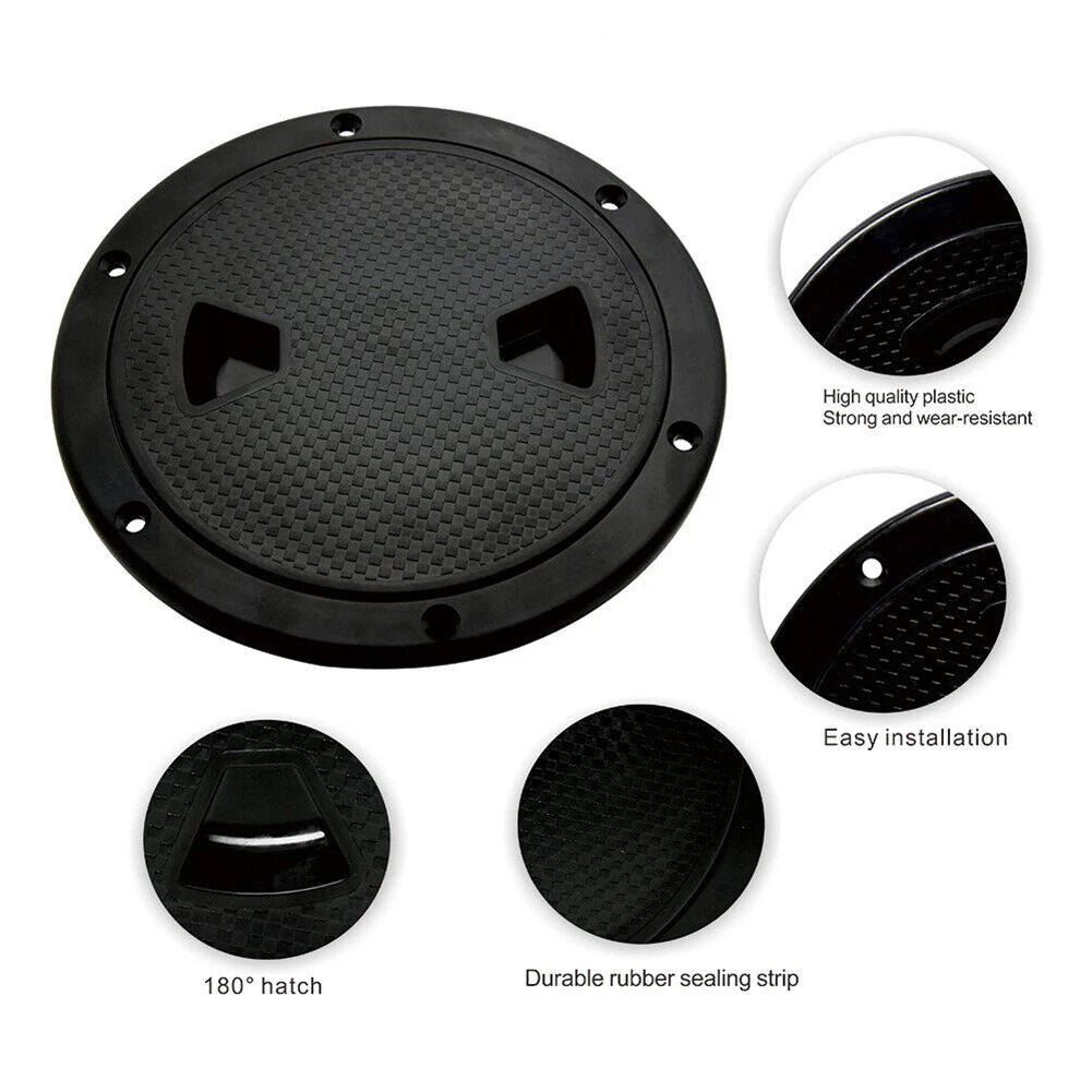 8 Inch Black Inspection Plate Boat Deck Screw Out Hatch Access Cover RV Caravan Inspection Hatch Cover
8 Inch Black Inspection Plate Boat Deck Screw Out Hatch Access Cover RV Caravan Inspection Hatch Cover