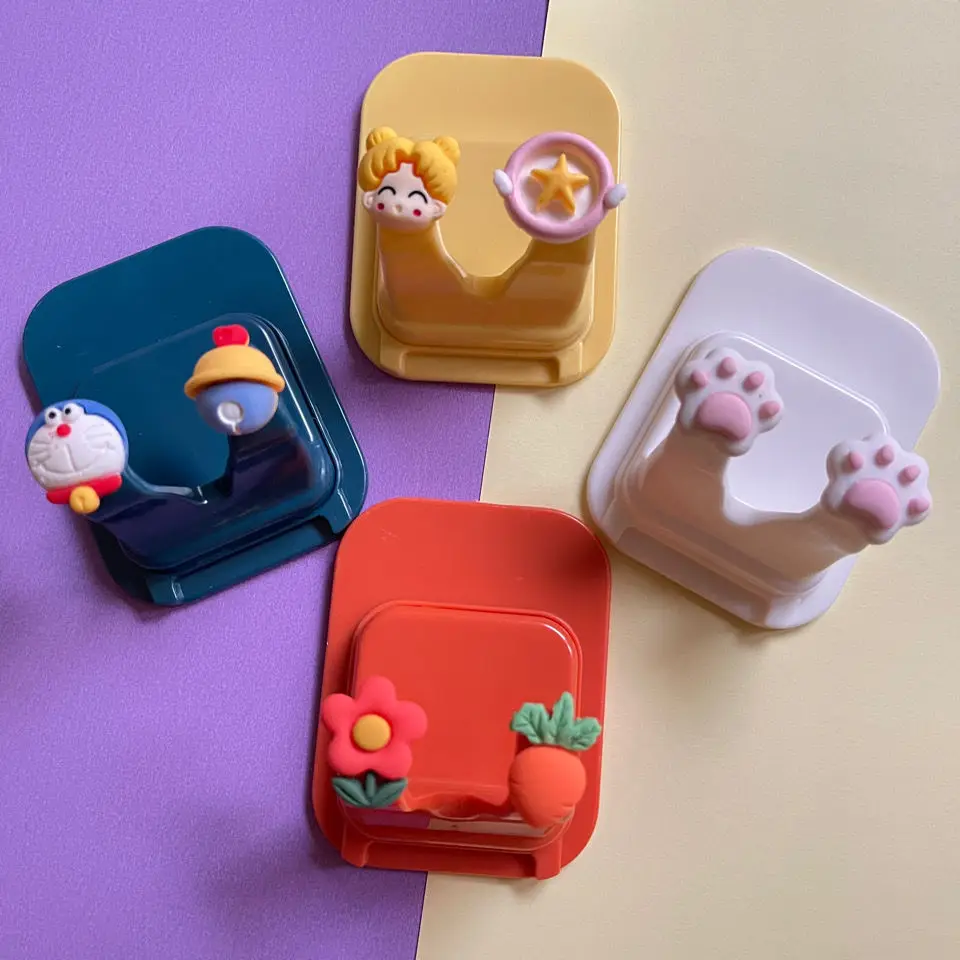 Cute cartoon plastic hook hanging razor bathroom rack shelf toilet plug from punching receive frame
Cute cartoon plastic hook hanging razor bathroom rack shelf toilet plug from punching receive frame