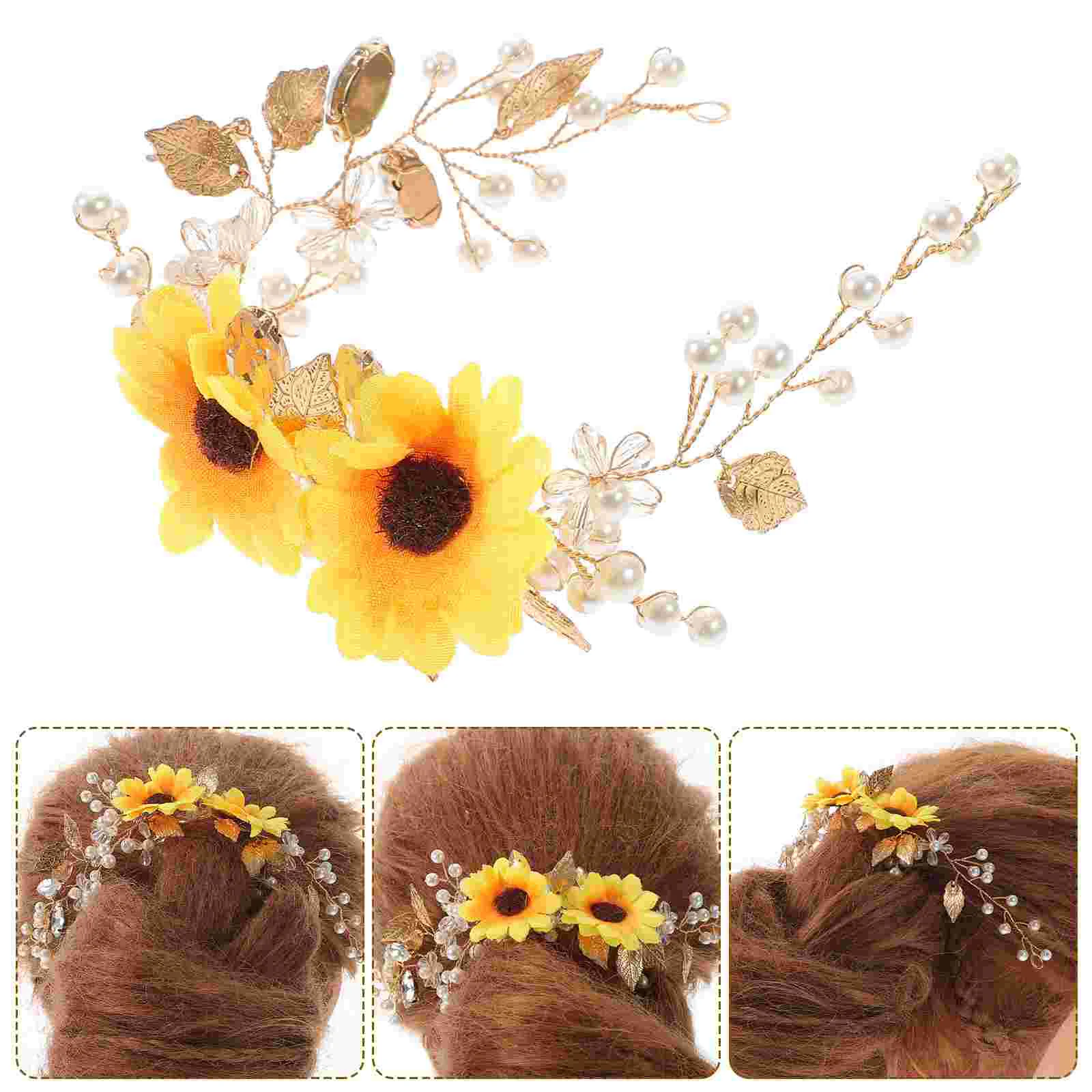 Sun Flower Headband Fashion Hairband Bridal Hoops Pearl Girls Rhinestone Headpiece Women Elegant Wedding Ring Party Sunflower
Sun Flower Headband Fashion Hairband Bridal Hoops Pearl Girls Rhinestone Headpiece Women Elegant Wedding Ring Party Sunflower