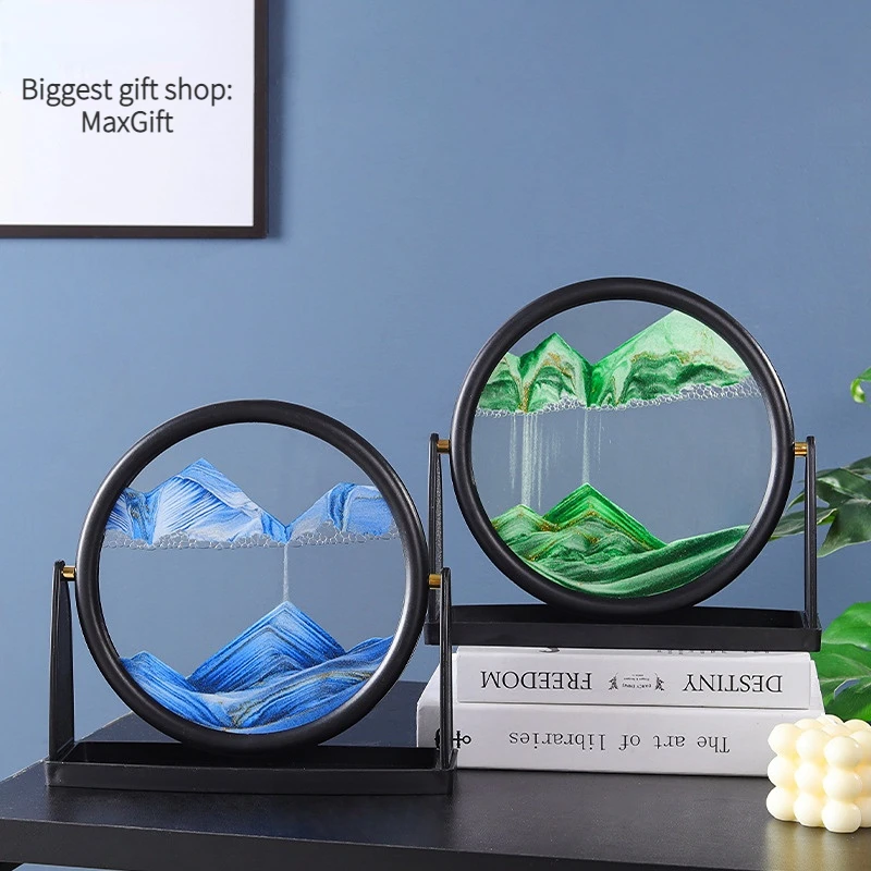 Moving sand art picture round glass 3D deep sea sand scene dynamic display quicksand picture frame sand painting ornaments
Moving sand art picture round glass 3D deep sea sand scene dynamic display quicksand picture frame sand painting ornaments