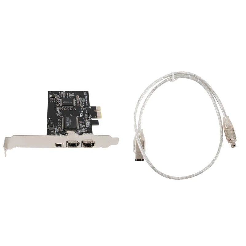 1394 Firewire Card,PCIe 3 Ports 1394A Firewire Expansion Card, PCI Express to External IEEE 1394 Adapter Controller
1394 Firewire Card,PCIe 3 Ports 1394A Firewire Expansion Card, PCI Express to External IEEE 1394 Adapter Controller