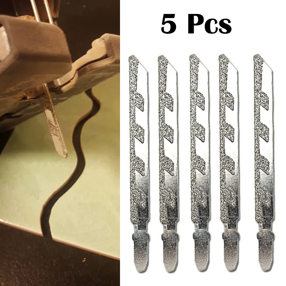 5pcs Diamond Coated Jigsaw Blade Reciprocating Saw Blades T-Shank Jigsaw Blades For Fiberglass Marble Plastics Tile Cutting Tool
5pcs Diamond Coated Jigsaw Blade Reciprocating Saw Blades T-Shank Jigsaw Blades For Fiberglass Marble Plastics Tile Cutting Tool