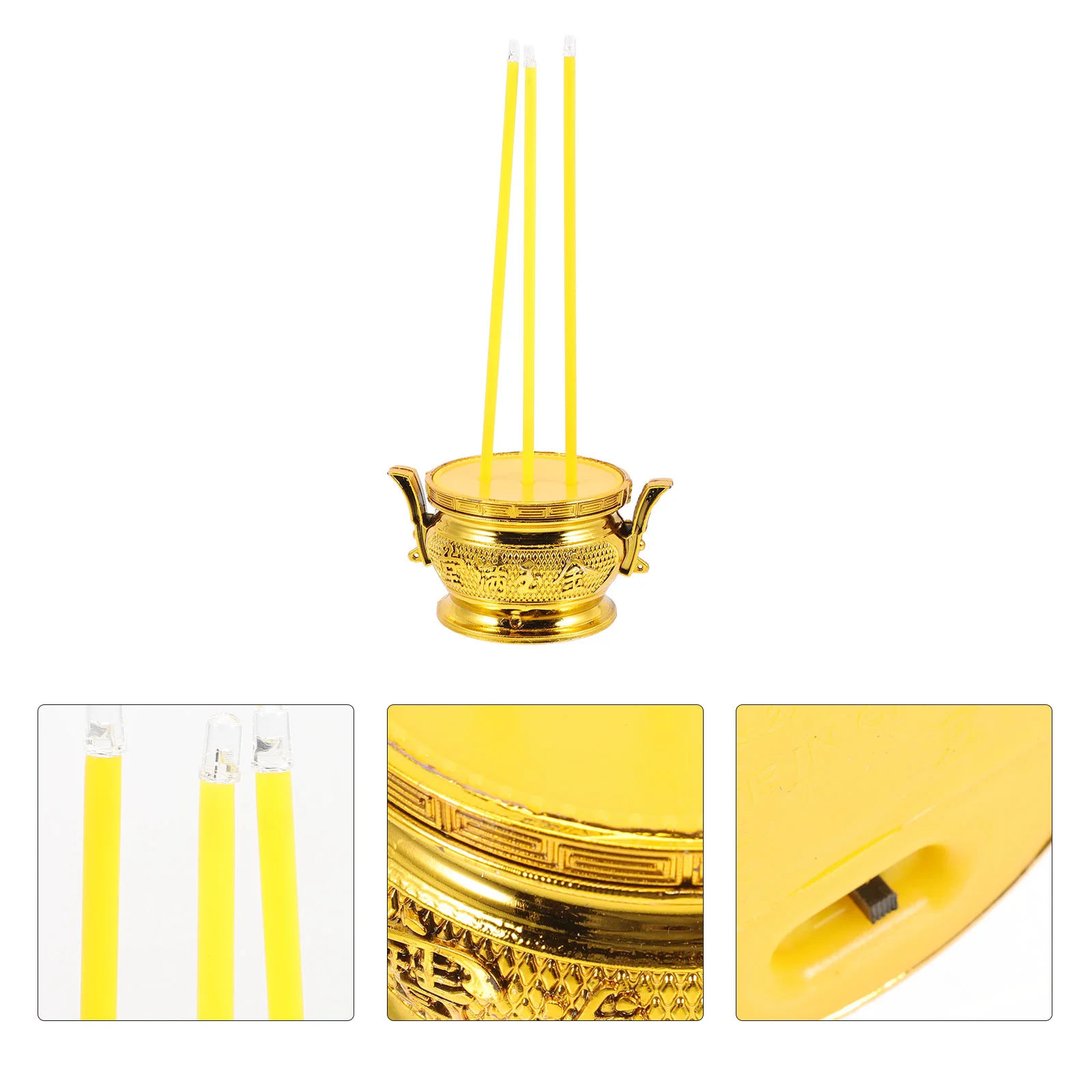 Burnerled Censerelectronicaltar Supplies Electric Chinese Figurine Desktop Offering Light Ornament Smokeless Decorretro
Burnerled Censerelectronicaltar Supplies Electric Chinese Figurine Desktop Offering Light Ornament Smokeless Decorretro