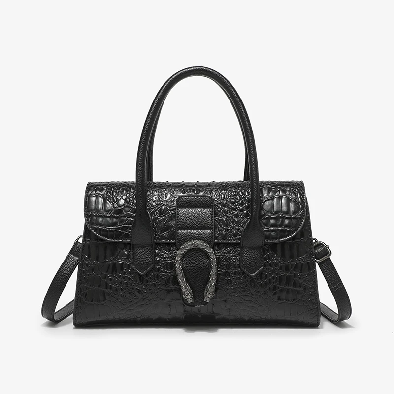 Genuine leather women's bag 2023 new crocodile pattern simple and atmospheric middle-aged women's bag handbag
Genuine leather women's bag 2023 new crocodile pattern simple and atmospheric middle-aged women's bag handbag