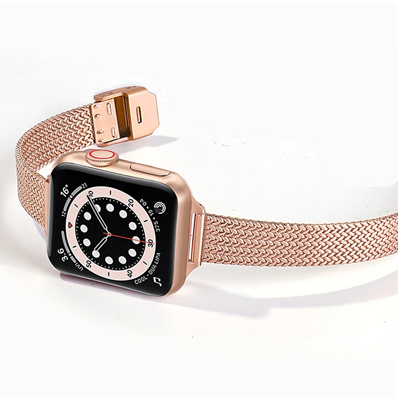 Тонкий Сетчатый ремешок для Apple Watch 7 6 SE Band Series 5 4 45 мм 41 мм 44 мм 40 мм, тонкий браслет из нержавеющей стали для iWatch 3 42 мм 38 мм
Тонкий Сетчатый ремешок для Apple Watch 7 6 SE Band Series 5 4 45 мм 41 мм 44 мм 40 мм, тонкий браслет из нержавеющей стали для iWatch 3 42 мм 38 мм