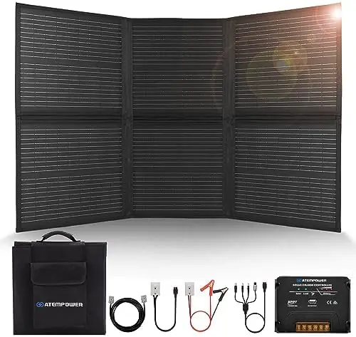 Portable Solar Panel Kit- Foldable Monocrystalline Solar Blanket Camper RV Solar Power Charger with 20A MPPT Charger Controller
Portable Solar Panel Kit- Foldable Monocrystalline Solar Blanket Camper RV Solar Power Charger with 20A MPPT Charger Controller