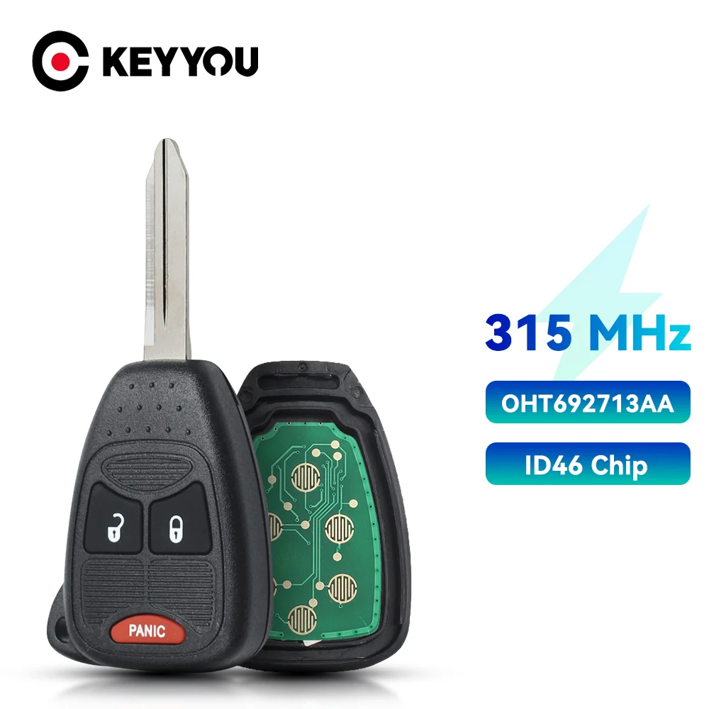 KEYYOU Car Remote Key for DODGE Vehicle Auto Control Alarm Caravan Durango Dakota Caliber Charger Avenger RAM Nitro Magnum
KEYYOU Car Remote Key for DODGE Vehicle Auto Control Alarm Caravan Durango Dakota Caliber Charger Avenger RAM Nitro Magnum