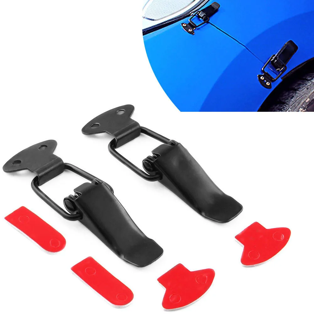 2Pcs Universal 80mm Bumper Durable Security Hook Lock Clip Kit Clip Hasp for Front Rear Bumpers Durable Lids Washers
2Pcs Universal 80mm Bumper Durable Security Hook Lock Clip Kit Clip Hasp for Front Rear Bumpers Durable Lids Washers