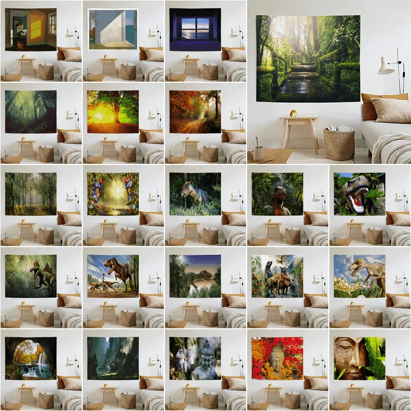 Forest Scenery Wall Cloth Jungle Dinosaur Tapestry Beach Towel Decoration Hippie Bed Cover Curtains Sofa Sets Carpet Picnic Mats
Forest Scenery Wall Cloth Jungle Dinosaur Tapestry Beach Towel Decoration Hippie Bed Cover Curtains Sofa Sets Carpet Picnic Mats