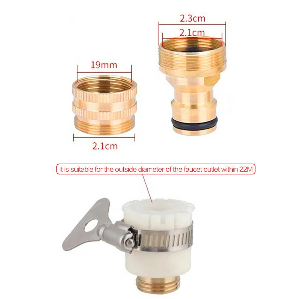 

Прочный переходник для смесителя, соединитель для смесителя, фитинг для посудомоечных машин, садовый смеситель, труба для стиральных машин, белый и золотой, 15-23 мм