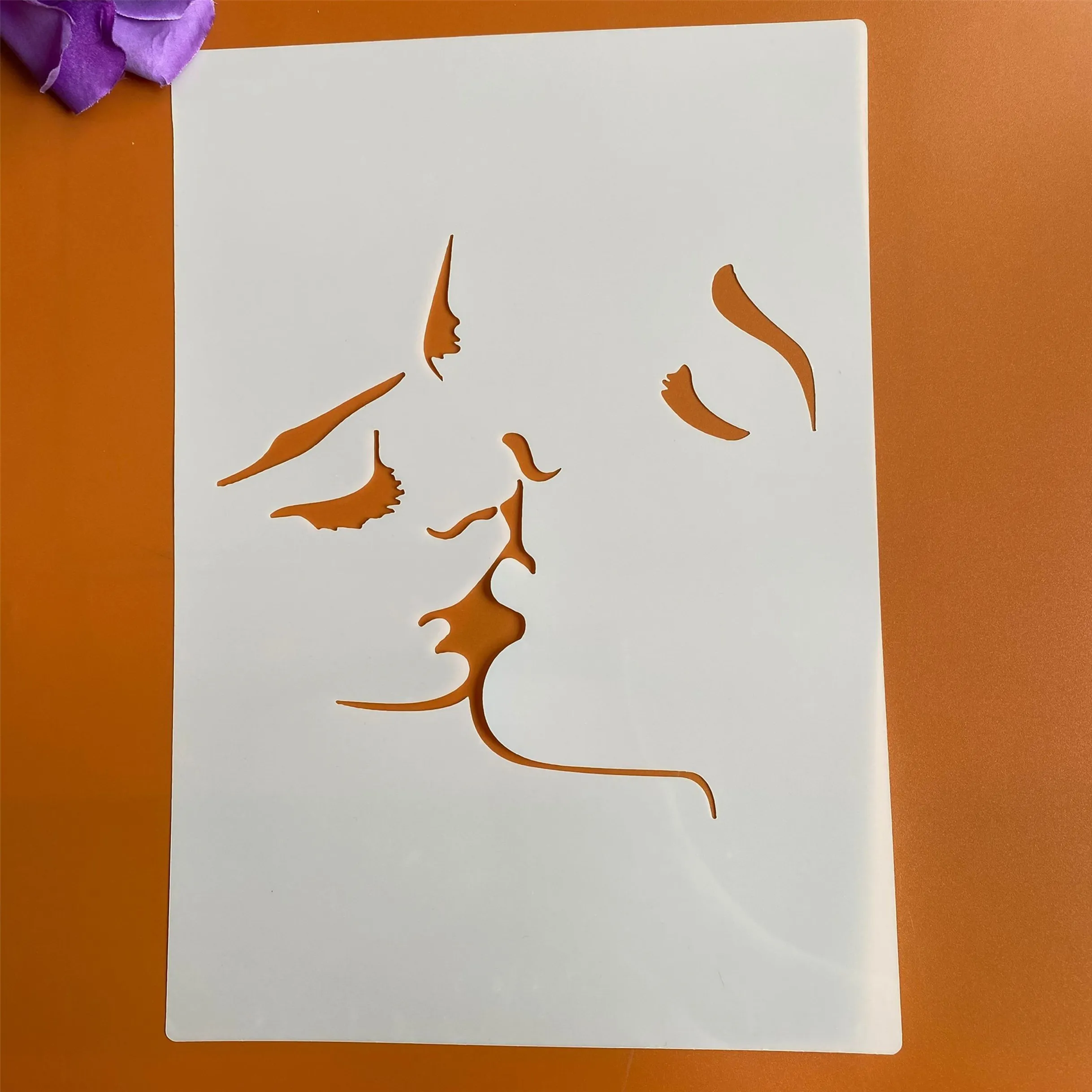 A4 29 *21cm DIY Stencils wall Painting Scrapbook Coloring Embossing Album Decorative Paper Card Template wall kiss
A4 29 *21cm DIY Stencils wall Painting Scrapbook Coloring Embossing Album Decorative Paper Card Template wall kiss