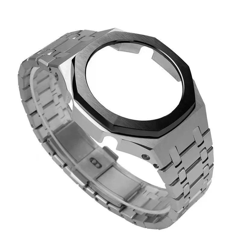 316L Stainless Steel Belt 3rd Modification for Casio GA-2100 GA2110 Watchband Bezel Metal Watch Case Strap With Tools GA2100
316L Stainless Steel Belt 3rd Modification for Casio GA-2100 GA2110 Watchband Bezel Metal Watch Case Strap With Tools GA2100