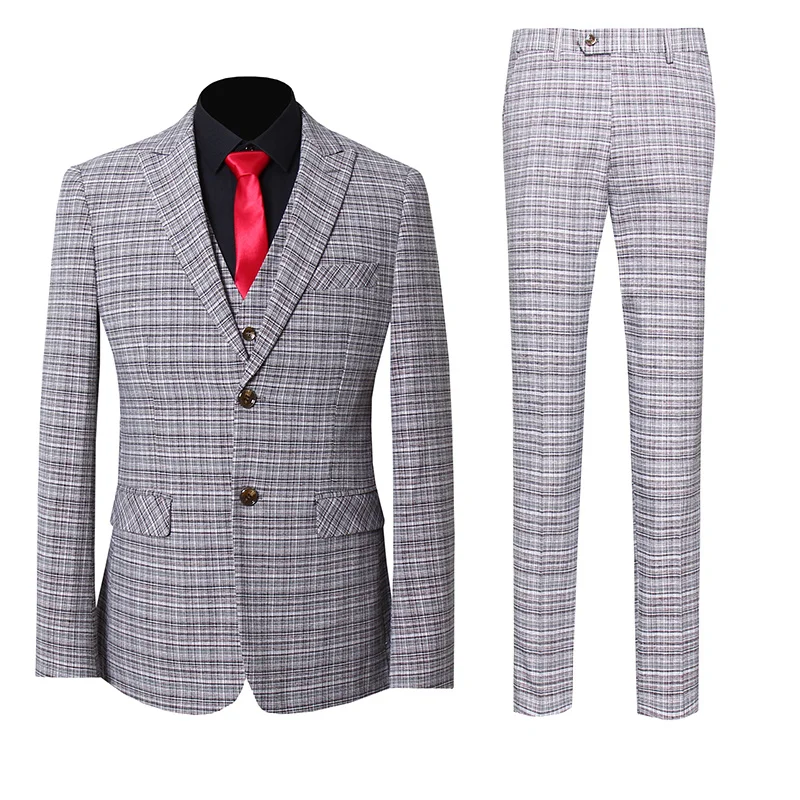 High quality plus size S-5XL (suit +vest+ trousers) British style business casual party work men's slim suit 3-piece suit 2022
High quality plus size S-5XL (suit +vest+ trousers) British style business casual party work men's slim suit 3-piece suit 2022