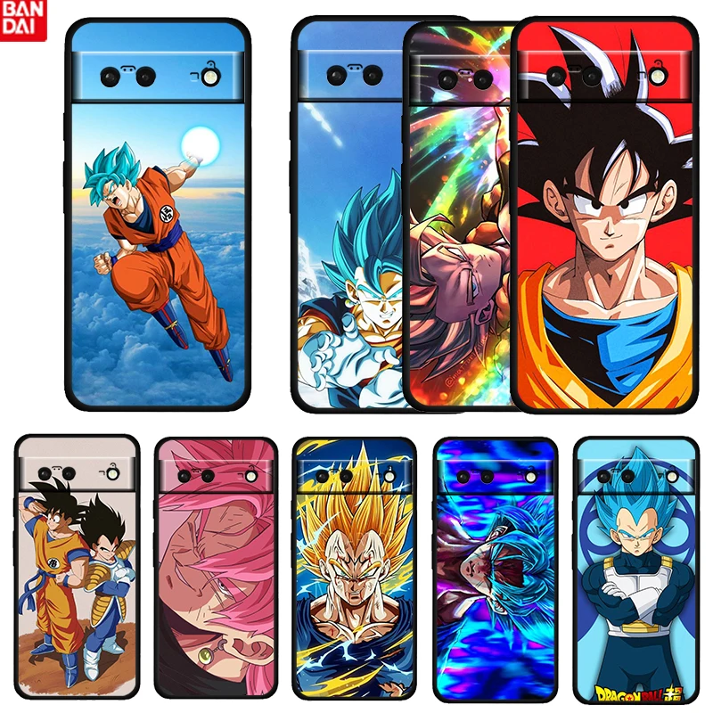 

Anime Son Goku Dragon Ball Shockproof Cover For Google Pixel 6 6A 5 4 5A 4A XL Pro 5G Fundas Soft Black Phone Case Cover Capa