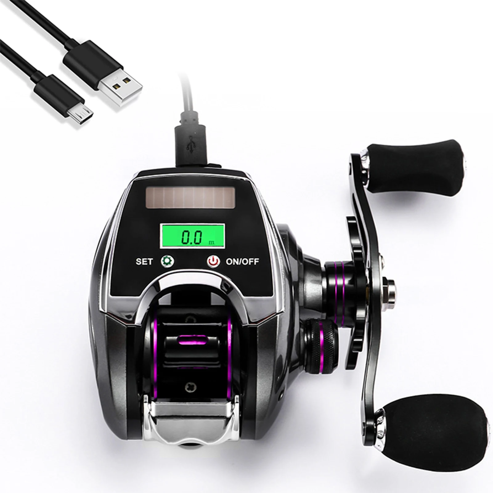 Fishing Tool Fishing Reel 8.0:1 Rocker Reel Casting Wheel Solar Charging With Digital Display Durable Alloy Material
Fishing Tool Fishing Reel 8.0:1 Rocker Reel Casting Wheel Solar Charging With Digital Display Durable Alloy Material