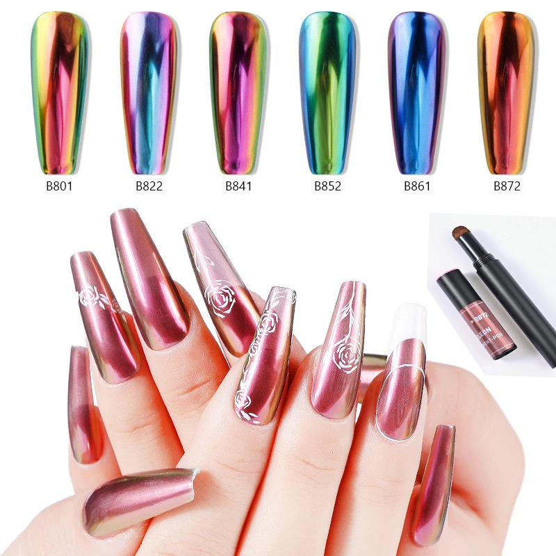 Chameleon Nail Glitter Air Cushion Pen Solid Magic Mirror Powder Pen Metallic Effect Chrome Pigment Nail Art Powder Decor Pen#&
Chameleon Nail Glitter Air Cushion Pen Solid Magic Mirror Powder Pen Metallic Effect Chrome Pigment Nail Art Powder Decor Pen#&