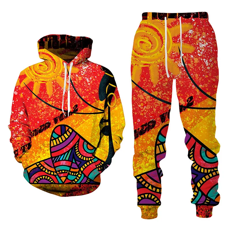 Мужской комплект с капюшоном, зимняя толстовка с капюшоном, Повседневный пуловер, спортивный костюм в африканском стиле, спортивные костюмы с племенным принтом, одежда в стиле Харадзюку
Мужской комплект с капюшоном, зимняя толстовка с капюшоном, Повседневный пуловер, спортивный костюм в африканском стиле, спортивные костюмы с племенным принтом, одежда в стиле Харадзюку