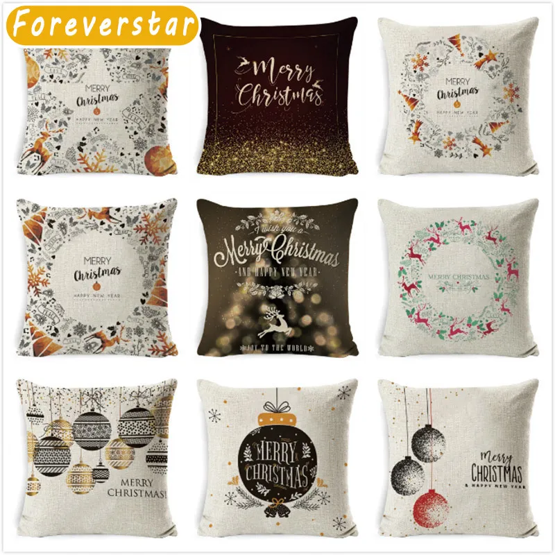 Christmas Cushion Cover Merry Christmas Decoration Pillowcases Santa Claus linen Throw Pillow Case Cover kerstmis navidad
Christmas Cushion Cover Merry Christmas Decoration Pillowcases Santa Claus linen Throw Pillow Case Cover kerstmis navidad