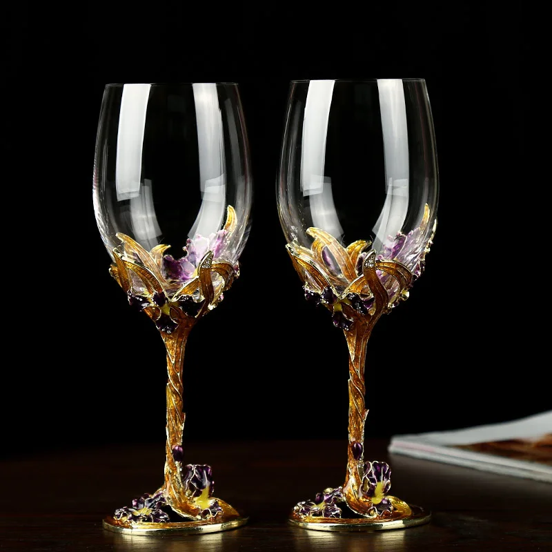 Glass glass wine set domestic 2 large luxury european creative crystal glass with diamond cup
Glass glass wine set domestic 2 large luxury european creative crystal glass with diamond cup