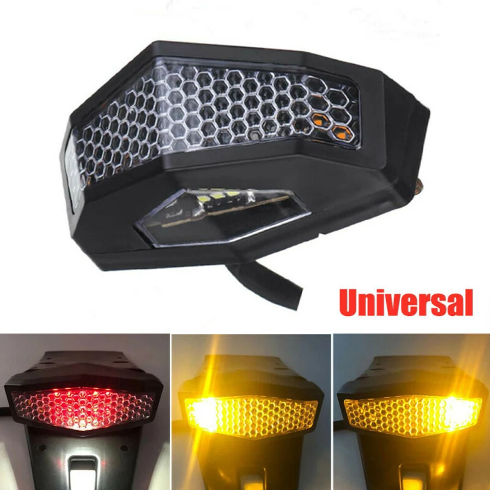 Motorcycle Tail Light LED Turn Signals License Plate Lamp Brake Light 12V Universal Running Lights Red Amber LED Lamp
Motorcycle Tail Light LED Turn Signals License Plate Lamp Brake Light 12V Universal Running Lights Red Amber LED Lamp