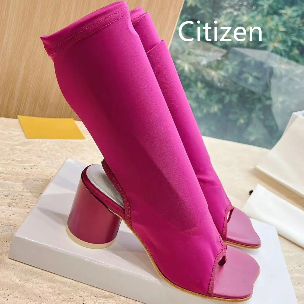 Women's High Heel Boots Genuine Leather Sole Circular heel Solid Color High Quality Pink Color
Women's High Heel Boots Genuine Leather Sole Circular heel Solid Color High Quality Pink Color