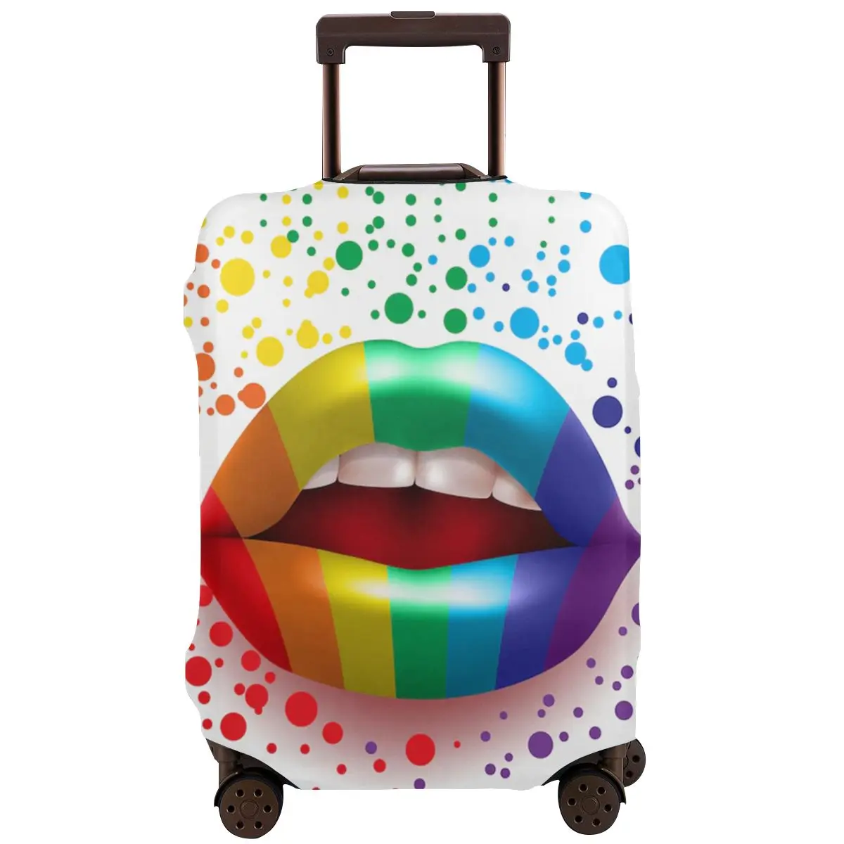Open Mouth With Rainbow Color Lips Travel Suitcase Luggage Case Washable Luggage Protective Cover Thick Zipper Cover Protector
Open Mouth With Rainbow Color Lips Travel Suitcase Luggage Case Washable Luggage Protective Cover Thick Zipper Cover Protector