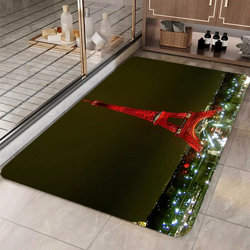 Bath Mat for Hallway Eiffel Tower Carpets Washable Non-slip Kitchen Rug Doormat Entrance Door Living Room Mats Rugs Custom Home
Bath Mat for Hallway Eiffel Tower Carpets Washable Non-slip Kitchen Rug Doormat Entrance Door Living Room Mats Rugs Custom Home