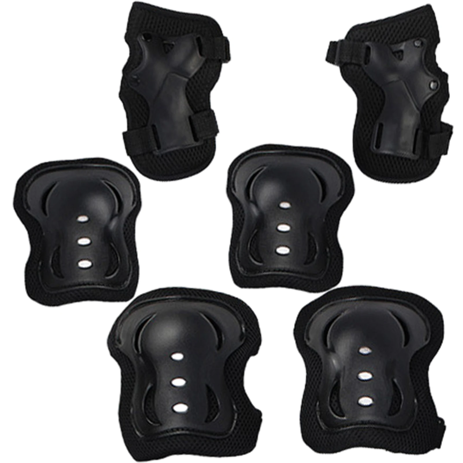 Black Protective Gear Set Knee Elbow Pads Sturdy Breathable Skateboard Kids Cycling Wrist Guards Impact Resistant Elastic Safe
Black Protective Gear Set Knee Elbow Pads Sturdy Breathable Skateboard Kids Cycling Wrist Guards Impact Resistant Elastic Safe
