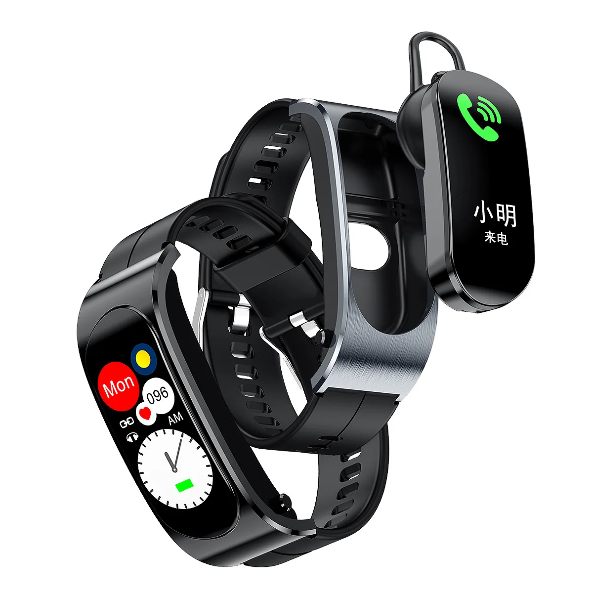 F3 smart watch two-in-one Bluetooth headset bracelet sleep Bluetooth wireless headset wireless call smart bracelet
F3 smart watch two-in-one Bluetooth headset bracelet sleep Bluetooth wireless headset wireless call smart bracelet
