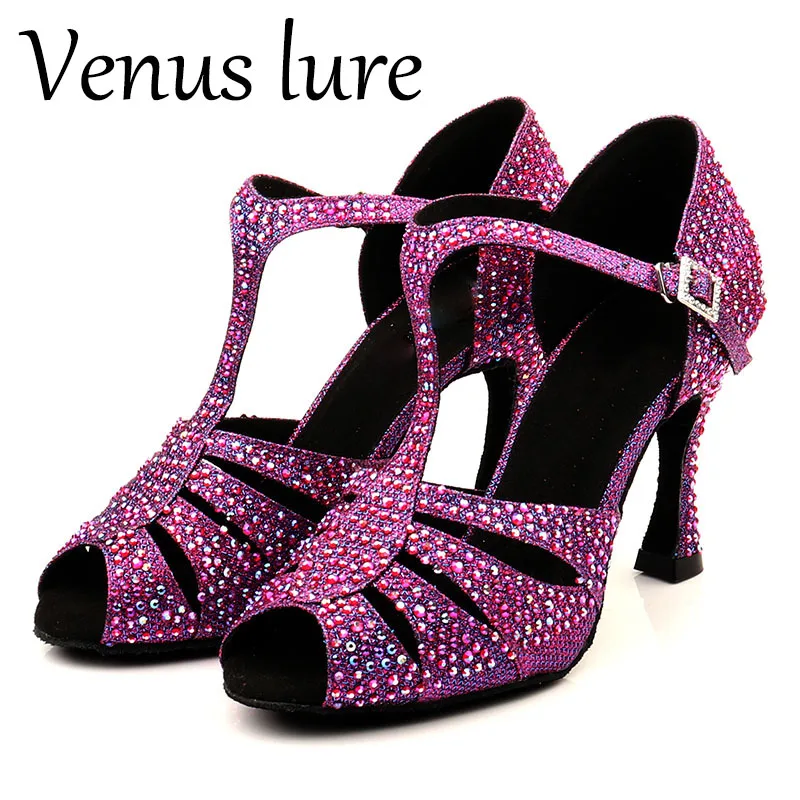 Venus Lure Dance Shoes Latin Dance Shoes Ballroom Dance Sandals Glitter Wedding Shoes Purple
Venus Lure Dance Shoes Latin Dance Shoes Ballroom Dance Sandals Glitter Wedding Shoes Purple