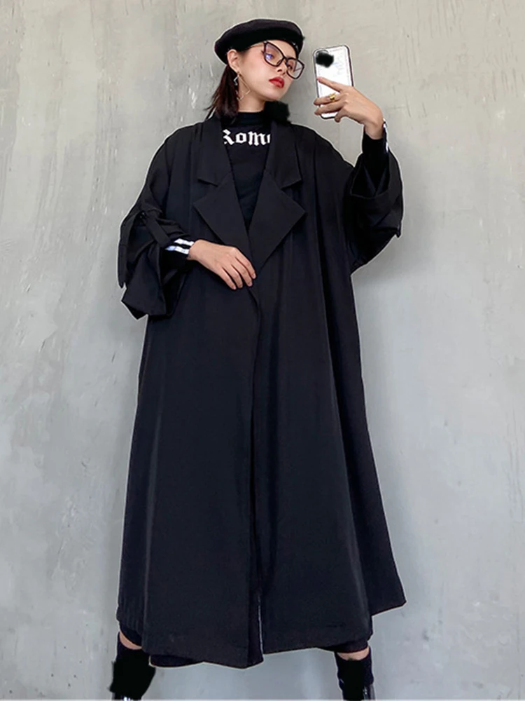 XITAO Solid Open Stitch Trench Women Korea Personality Fashion Loose Notched Sleeve Trench 2022 Autumn New Arrival ZY7918 
XITAO Solid Open Stitch Trench Women Korea Personality Fashion Loose Notched Sleeve Trench 2022 Autumn New Arrival ZY7918