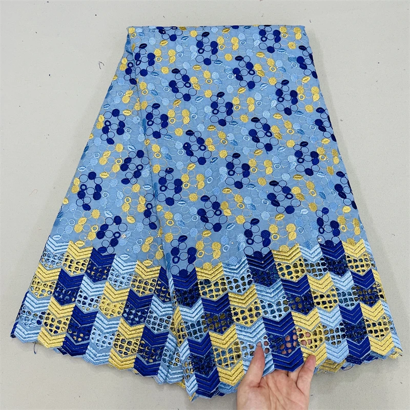 African Lace High Quality Blue Swiss Voile Lace For Women Dress Garment 5 Yards
African Lace High Quality Blue Swiss Voile Lace For Women Dress Garment 5 Yards
