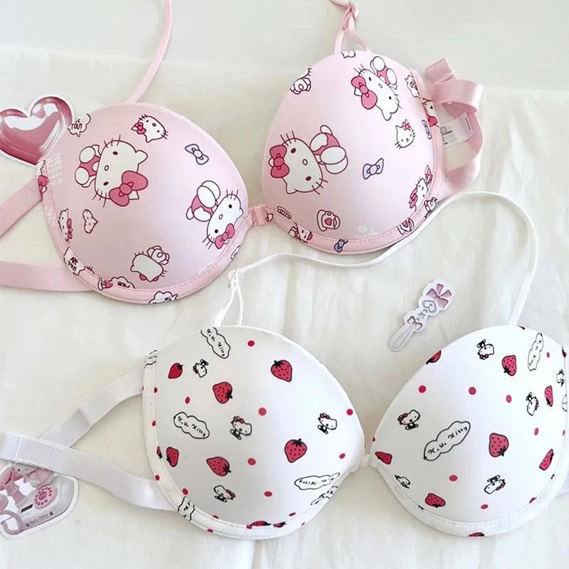 Sanrio Halterneck Underwear Hello Kitty Cute Girl Heart Soft Underwire Underwear Non-Slip Pink Strapless Bra Girl Birthday Gift
Sanrio Halterneck Underwear Hello Kitty Cute Girl Heart Soft Underwire Underwear Non-Slip Pink Strapless Bra Girl Birthday Gift