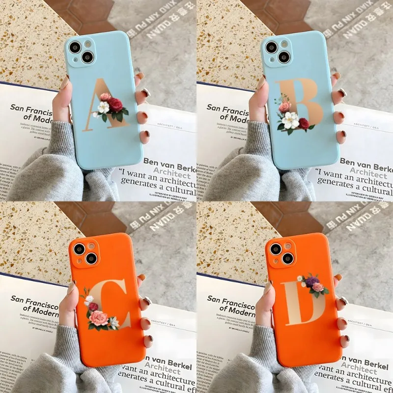 Floral Alphabet Font Phone Case Orange And Blue For Apple IPhone 12Pro 13 11 Pro Max Mini Xs X Xr 7 8 6 6s Plus Se 2020 Cover
Floral Alphabet Font Phone Case Orange And Blue For Apple IPhone 12Pro 13 11 Pro Max Mini Xs X Xr 7 8 6 6s Plus Se 2020 Cover