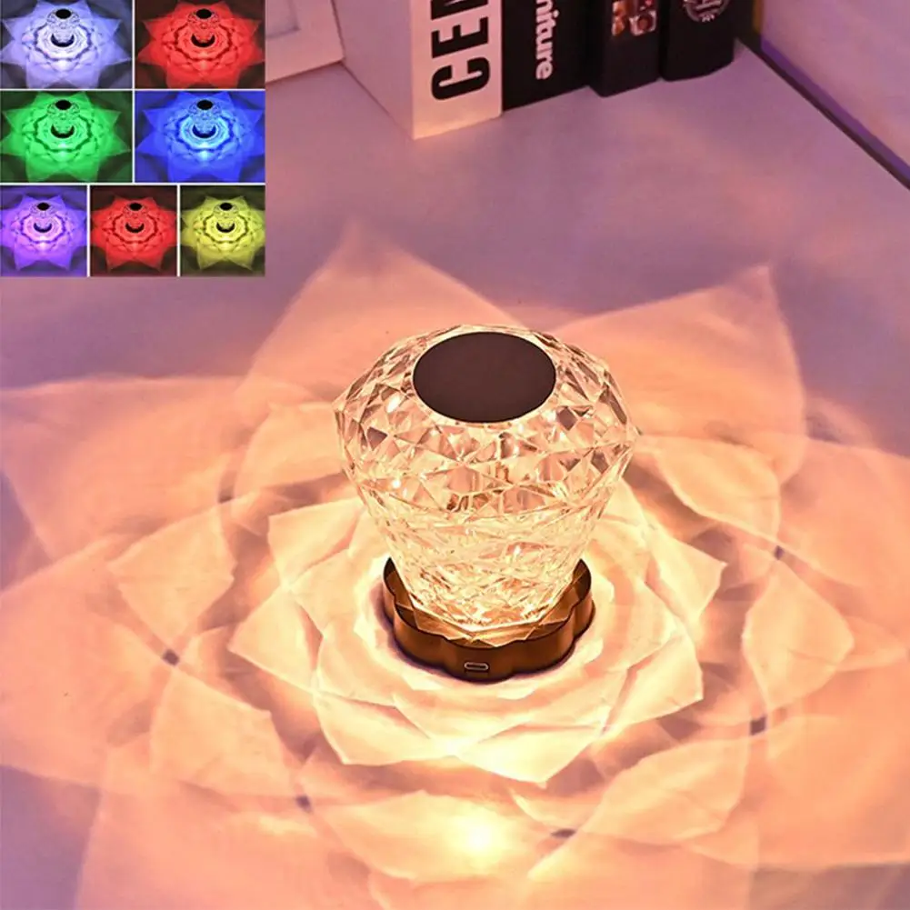 3/16 Colors LED Crystal Night Light Touch Dimmable Rose Projector Diamond Decor Atmosphere Lights Rechargeable Table Lamp Gifts
3/16 Colors LED Crystal Night Light Touch Dimmable Rose Projector Diamond Decor Atmosphere Lights Rechargeable Table Lamp Gifts