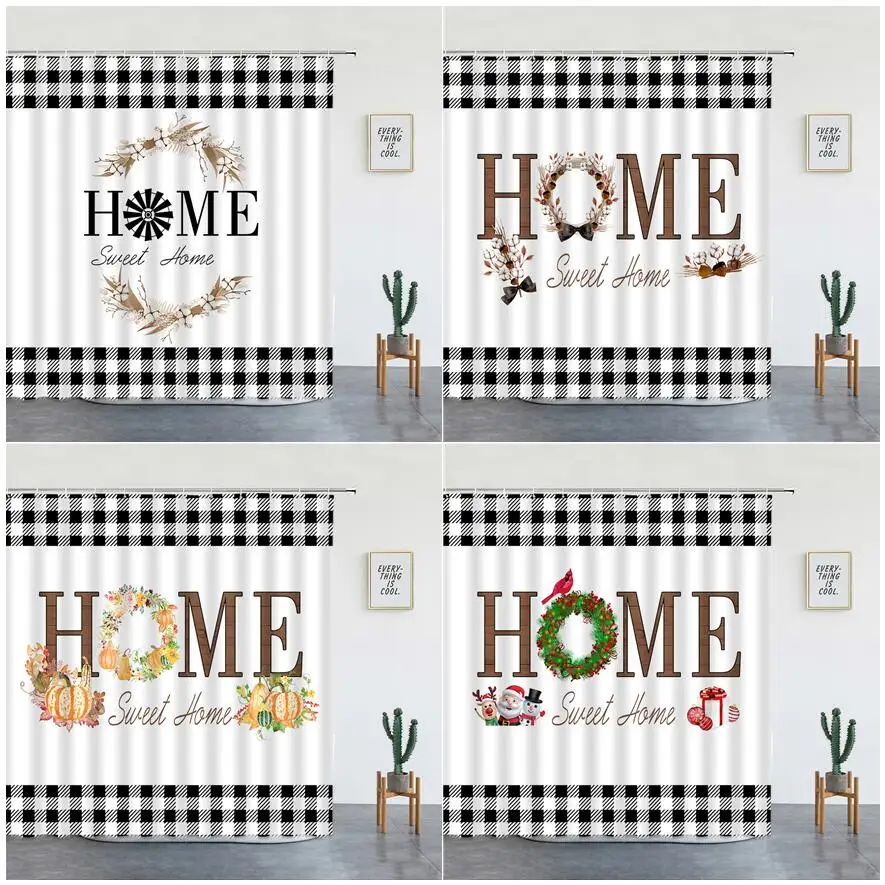 Креативные милые шторы для душа для дома на ферме осенние тыквенные цветы Рождественские черные белые буйволы Клетчатые Занавески для ванн...
Креативные милые шторы для душа для дома на ферме осенние тыквенные цветы Рождественские черные белые буйволы Клетчатые Занавески для ванн...