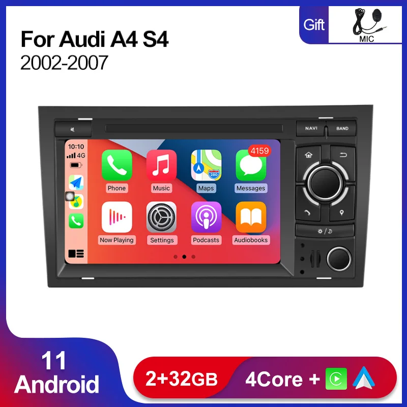 2 Din Android 11 RDS Car Radio For Audi A4 B9 B8 B7 B6 S4 RS4 SEAT Exeo Multimedia Video Player Navigation GPS Auto Audio Wifi
2 Din Android 11 RDS Car Radio For Audi A4 B9 B8 B7 B6 S4 RS4 SEAT Exeo Multimedia Video Player Navigation GPS Auto Audio Wifi