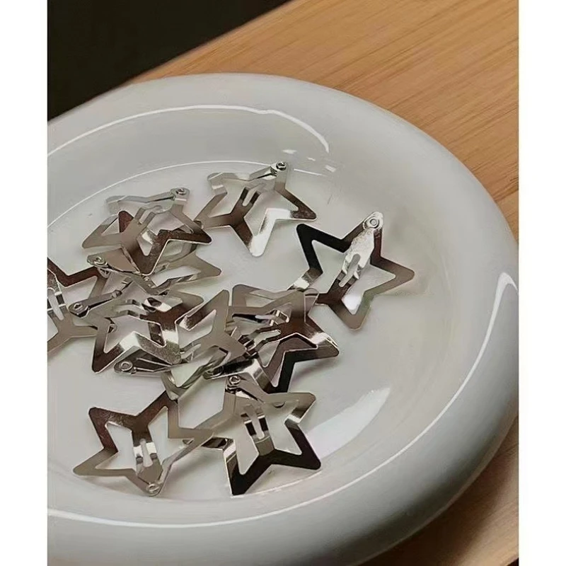 10Pcs Silver Star BB Hairclips Girls Cute Star Barrettes Women Simple Metal Snap Clip Headdress Hair Jewelry Accessories
10Pcs Silver Star BB Hairclips Girls Cute Star Barrettes Women Simple Metal Snap Clip Headdress Hair Jewelry Accessories