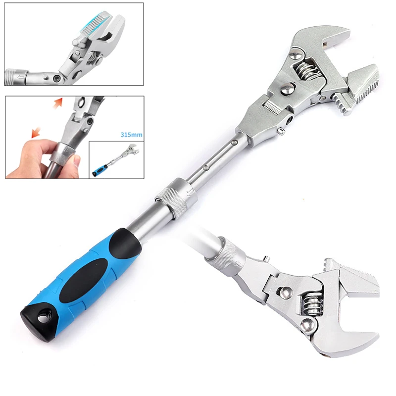 Foldable Shaking Head Ratchet Wrench Adjustable Pulley Wrench for Machine Repair Water Electricity Bathroom Air Conditioner
Foldable Shaking Head Ratchet Wrench Adjustable Pulley Wrench for Machine Repair Water Electricity Bathroom Air Conditioner