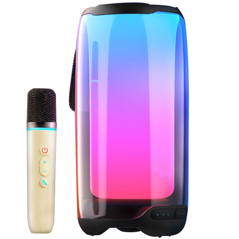 Colorful RGB Outdoor Bluetooth Speaker Home Karaoke Audio Microphone Set Convenient Desktop Audio Pulse Flash Subwoofer USB TF
Colorful RGB Outdoor Bluetooth Speaker Home Karaoke Audio Microphone Set Convenient Desktop Audio Pulse Flash Subwoofer USB TF