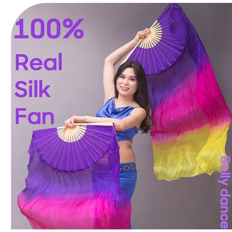 For Kid and Women Belly Dancing Bellydance 1 Pair Gradient Color Dancer Practice Stage Performance 150/180x90cm Real Silk Fans
For Kid and Women Belly Dancing Bellydance 1 Pair Gradient Color Dancer Practice Stage Performance 150/180x90cm Real Silk Fans