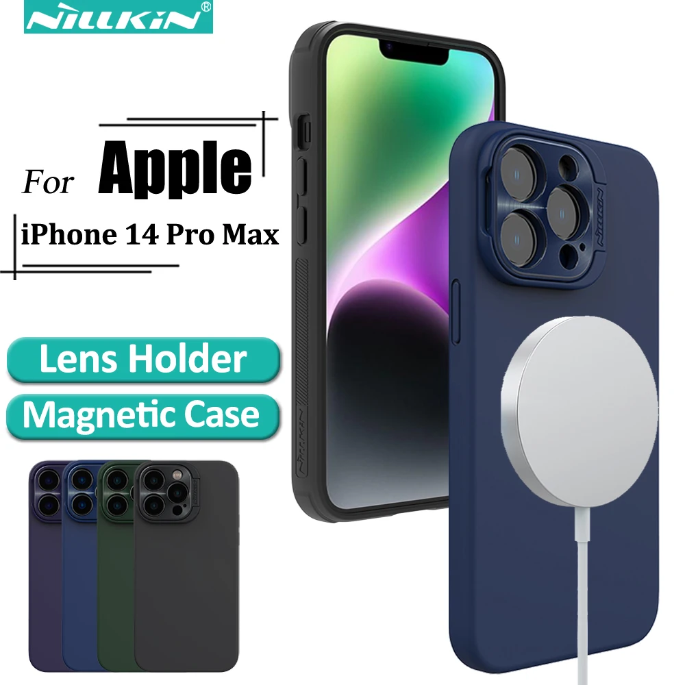 Nillkin for iPhone 14 Pro Max Case Magnetic Cases, Lens Foldable Stand Protection Silicone Back Cover
Nillkin for iPhone 14 Pro Max Case Magnetic Cases, Lens Foldable Stand Protection Silicone Back Cover