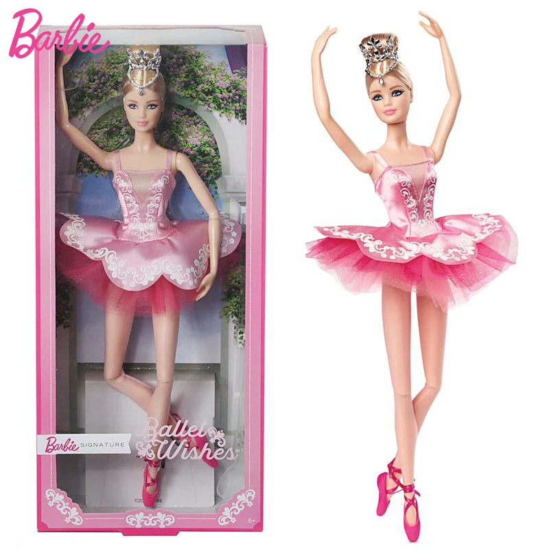 

Barbie Brand Original Doll Collectible Doll Ballet Wish Doll Princess Toys for Girl Birthday Present Gift toy Bonecas Brinquedos