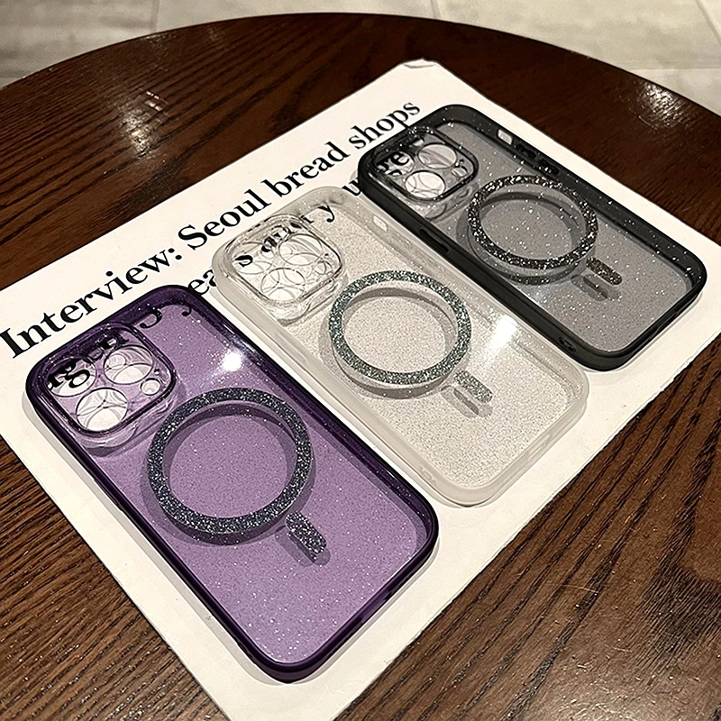 Luxury Magsafe Wireless Charge Transparent Glitter Case For iPhone 14 13 12 Pro Max Plus Magnetic Bumper Clear Cases Cover
Luxury Magsafe Wireless Charge Transparent Glitter Case For iPhone 14 13 12 Pro Max Plus Magnetic Bumper Clear Cases Cover