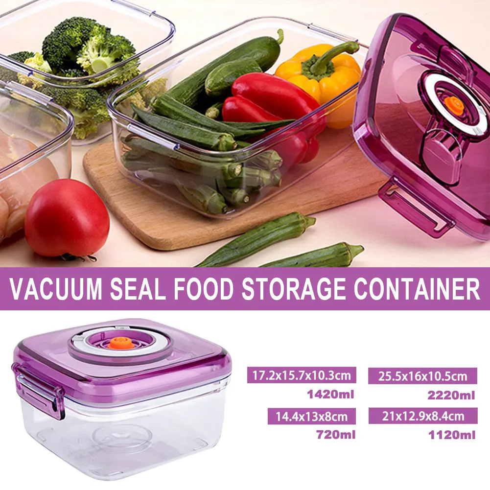 Vacuum Seal Food Storage Container with Air Pump Food Preservation and Moisture-proof Containe Vacuum Sealed Microwavable
Vacuum Seal Food Storage Container with Air Pump Food Preservation and Moisture-proof Containe Vacuum Sealed Microwavable