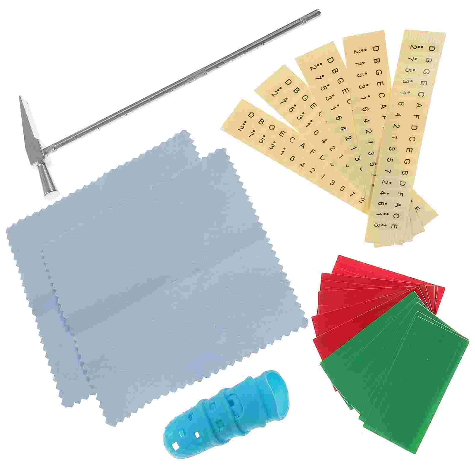 Thumb Piano Accessories Tuning Hammer Anti-slip Bling Accessory Beginner Cloth Gloss Kit Scale Stickers Cleaning
Thumb Piano Accessories Tuning Hammer Anti-slip Bling Accessory Beginner Cloth Gloss Kit Scale Stickers Cleaning