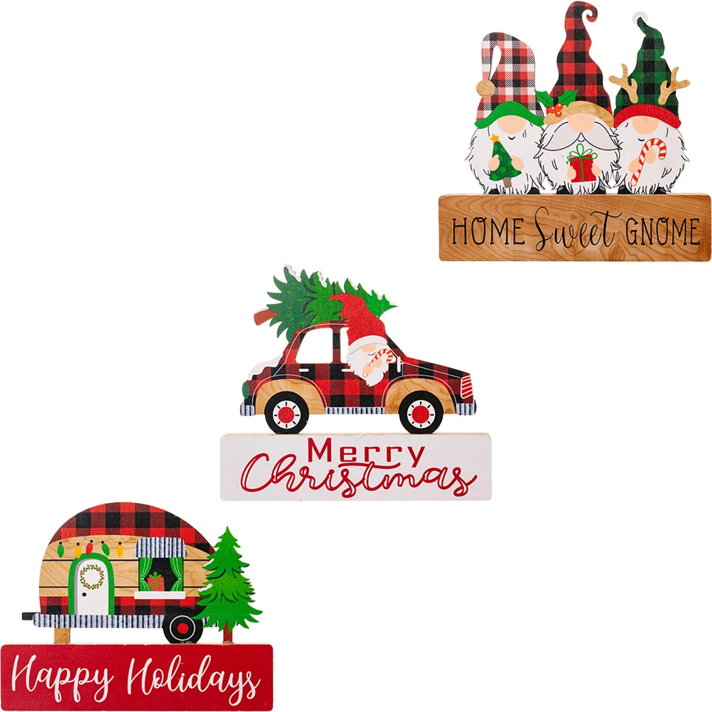 3pcs Christmas Table Wood Sign Cartoon Xmas Table Centerpiece Wood Table Sign Decoration 
3pcs Christmas Table Wood Sign Cartoon Xmas Table Centerpiece Wood Table Sign Decoration