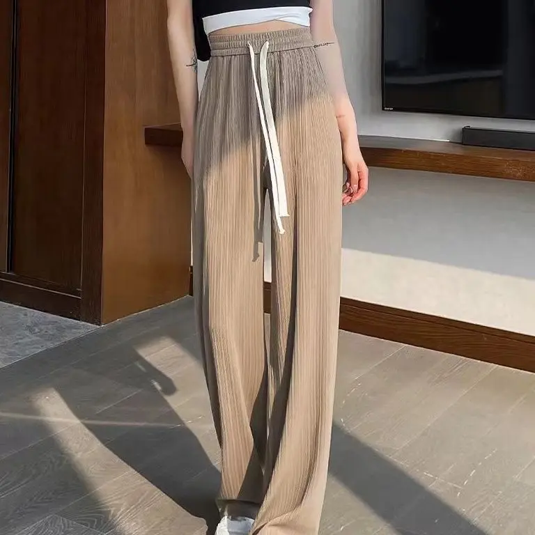 2022 Summer Women New High Waist Wide Leg Pants Female High Waist Thin Trousers Ladies Solid Color Loose Casual Pants I151
2022 Summer Women New High Waist Wide Leg Pants Female High Waist Thin Trousers Ladies Solid Color Loose Casual Pants I151